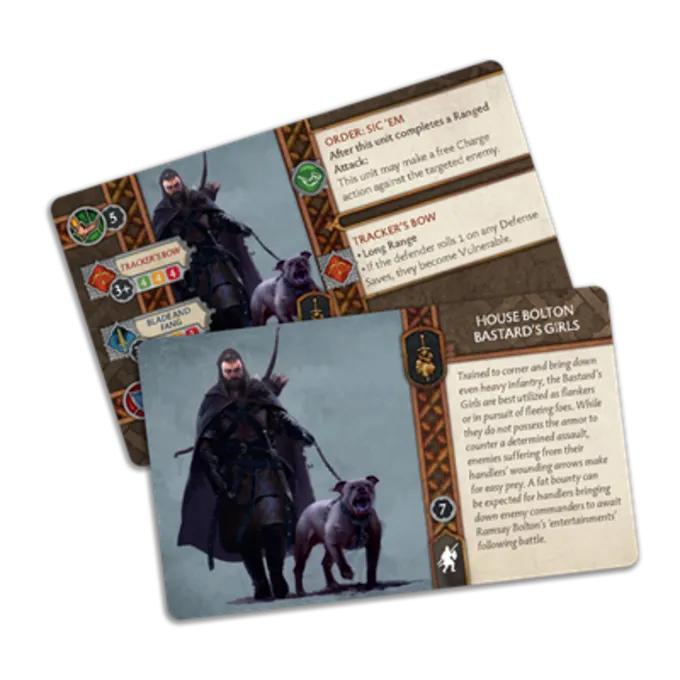 COOL MINI OR NOT A Song Of Ice & Fire Bolton Bastards Girls - Billede 2