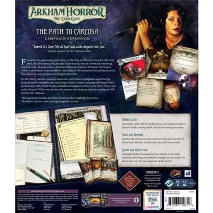 FANTASY FLIGHT GAMES Arkham Horror LCG The Path To Carcosa Campaign Exp - Billede 3