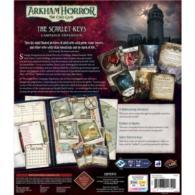 FANTASY FLIGHT GAMES Arkham Horror LCG The Scarlet Keys Campaign Exp - Billede 2