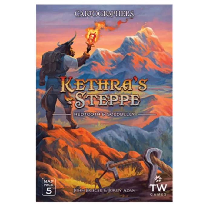THUNDERWORKS GAMES Cartographers Map Pack 5 Kethra's Steppe