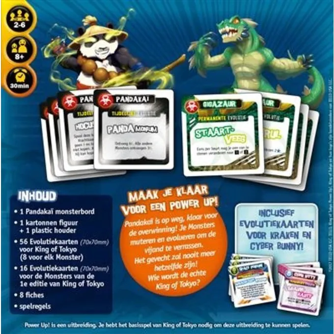 IELLO King Of Tokyo 2016 Edition Power Up NL - Billede 2