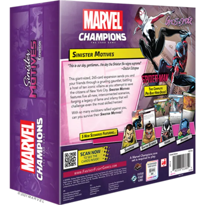 FANTASY FLIGHT GAMES Marvel LCG Champions Sinister Motives Exp - Billede 2