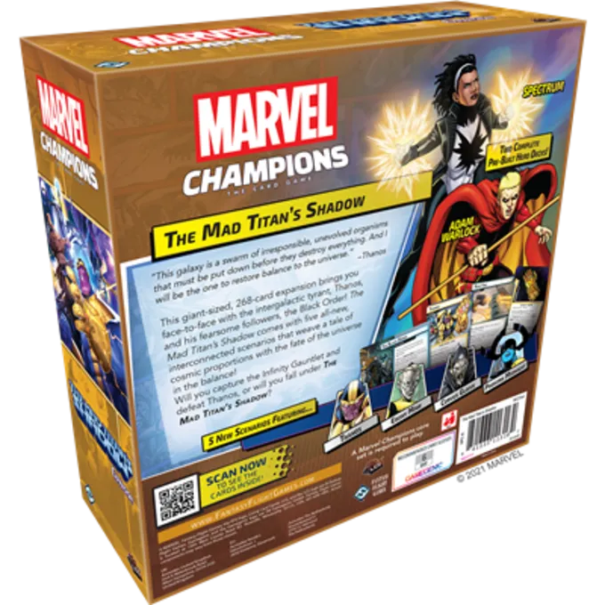 FANTASY FLIGHT GAMES Marvel LCG Champions The Mad Titan's Shadow Exp. - Billede 2
