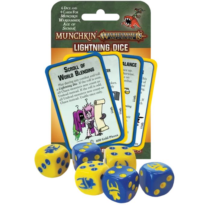 STEVE JACKSON GAMES Munchkin Warhammer Age Of Sigmar Lightning Dice