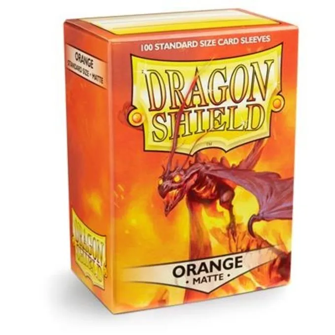 DRAGON SHIELD SLEEVES Dragon Shield MATTE - Orange (100ct) - Billede 2