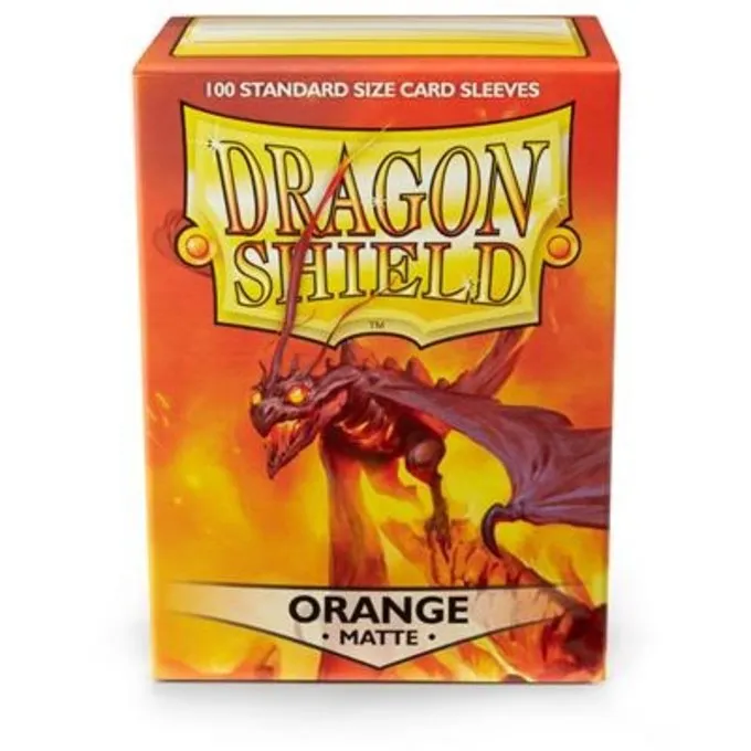 DRAGON SHIELD SLEEVES Dragon Shield MATTE - Orange (100ct) - Billede 3