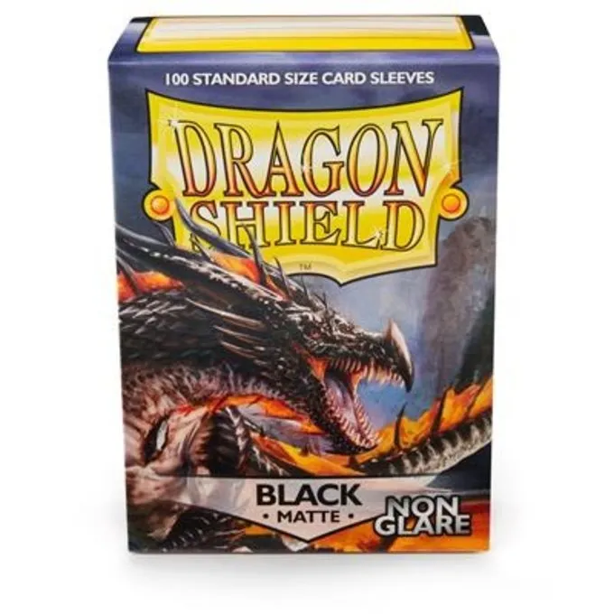 DRAGON SHIELD SLEEVES DS NON-GLARE Matte - Black (100ct) - Billede 5