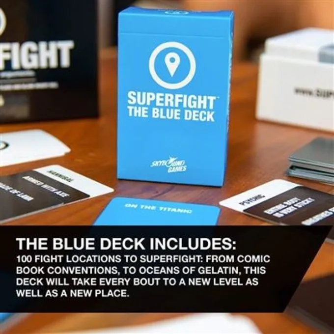 SKYBOUND GAMES Superfight Blue Locations Deck - Billede 3