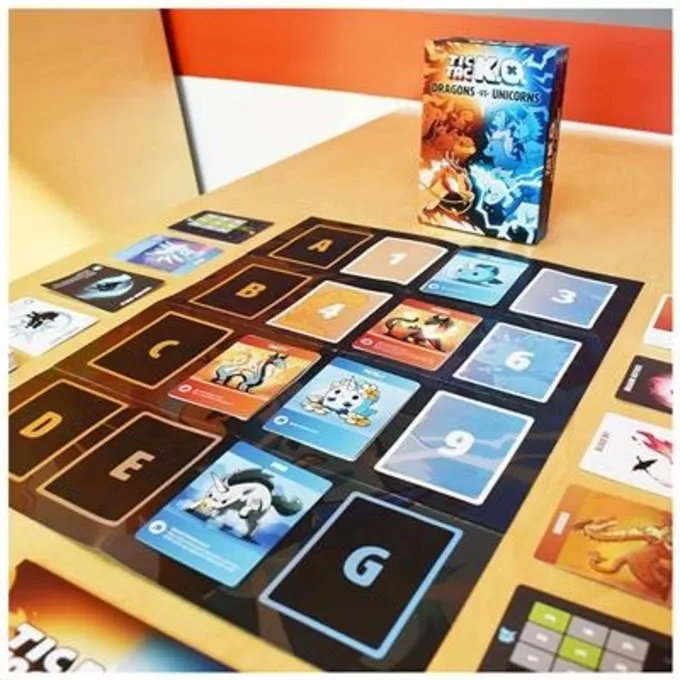 TEETURTLE Tic Tac KO Dragons Vs Unicorns - Billede 2