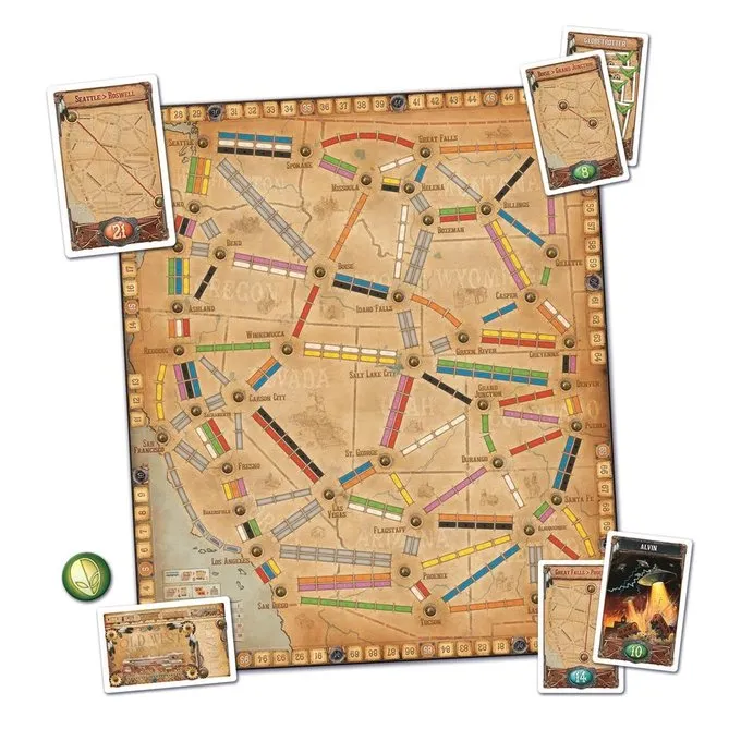 DAYS OF WONDER Ticket To Ride - France/Old West - Billede 5
