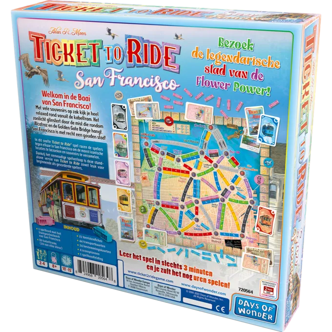 DAYS OF WONDER Ticket To Ride San Francisco - NL - Billede 3